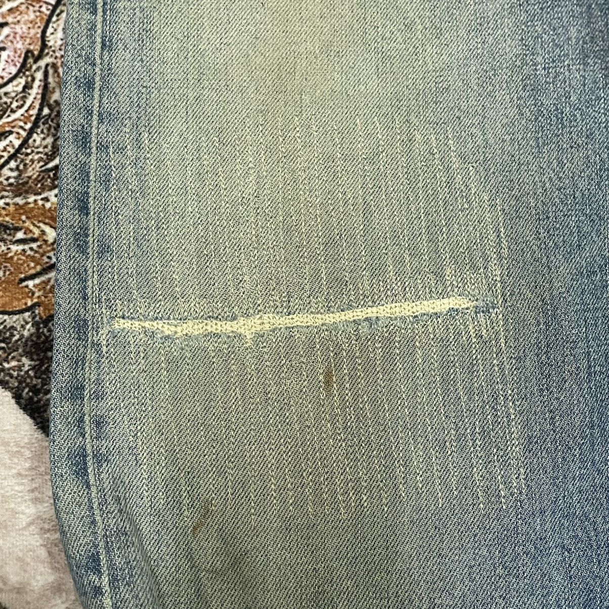 Lee 🔥Vintage Lee Riders Washed Ripped Distress Selvedge Jeans Size US 31 - 9 Thumbnail