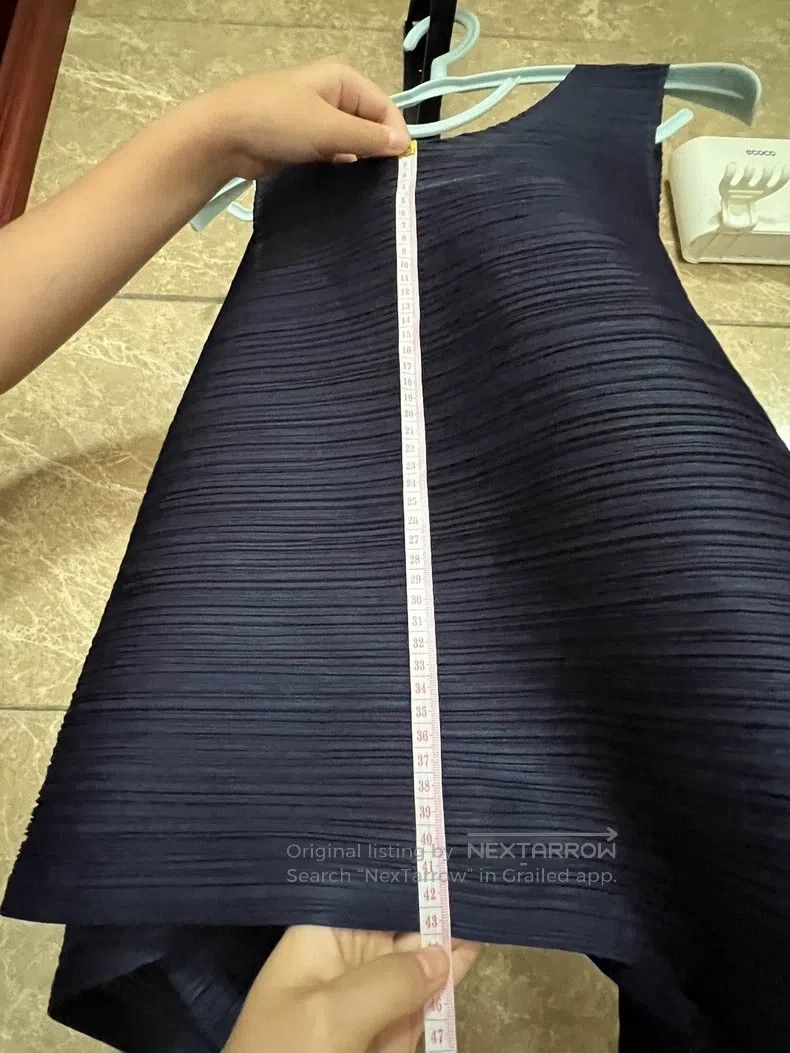 Issey Miyake Issey Miyake Blue Tank Top Size L / US 10 / IT 46 - 2 Thumbnail