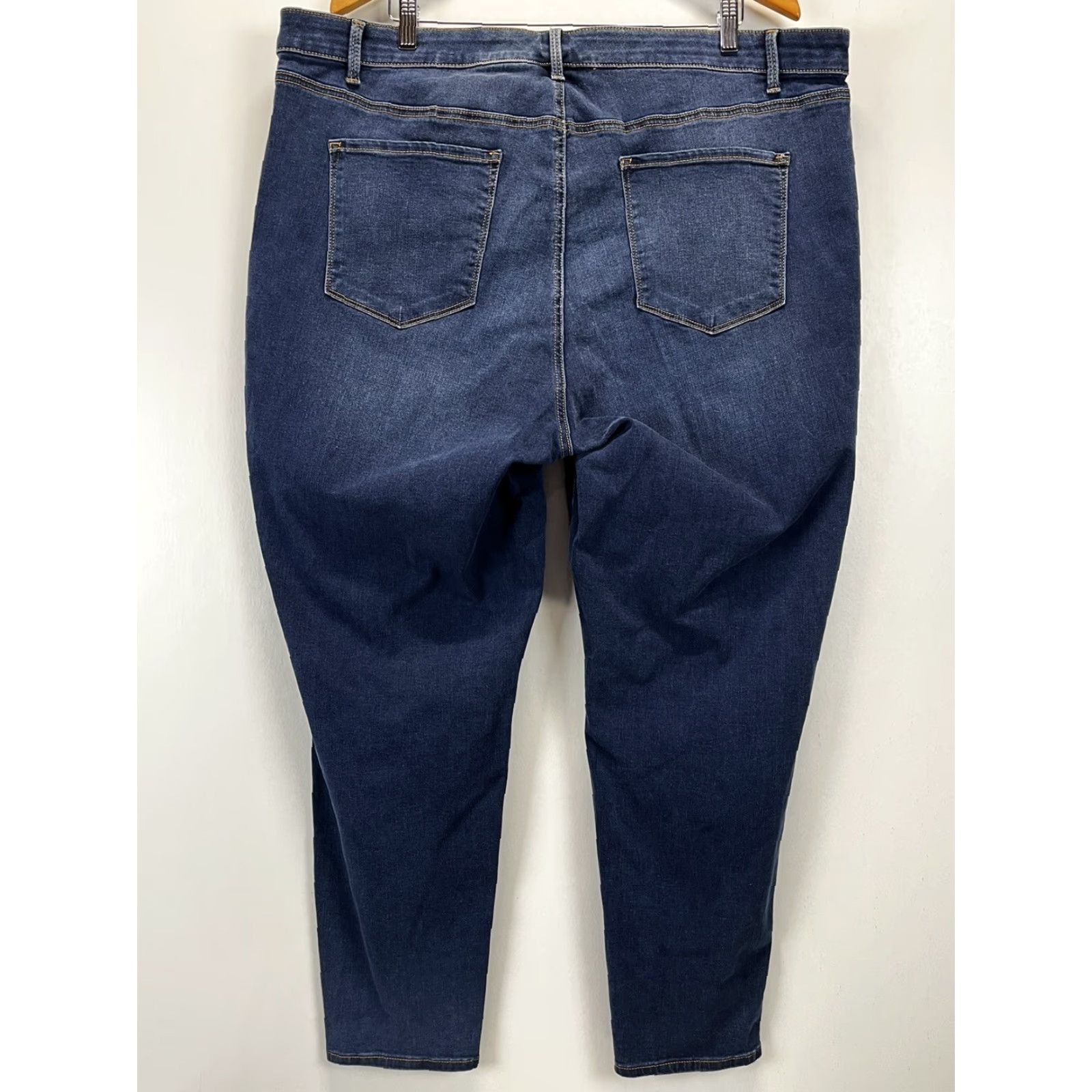 Talbots VINTAGE Talbots Women's Jeans Jegging Ankle Pants Plus 22W Medium Wash High Waist Pockets Size 40" / US 18 - 3 Thumbnail