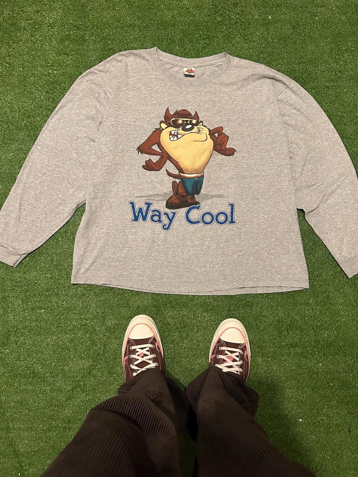 Other Looney Tunes Taz Gray Long Sleeve Graphic T-Shirt XL Size ONE SIZE - 1 Thumbnail