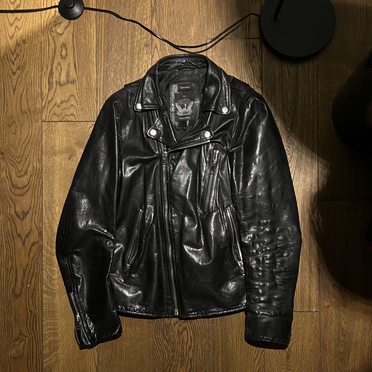 Diesel Vintage 00s Diesel leather jacket Size US L / EU 52-54 / 3 - 1 Thumbnail