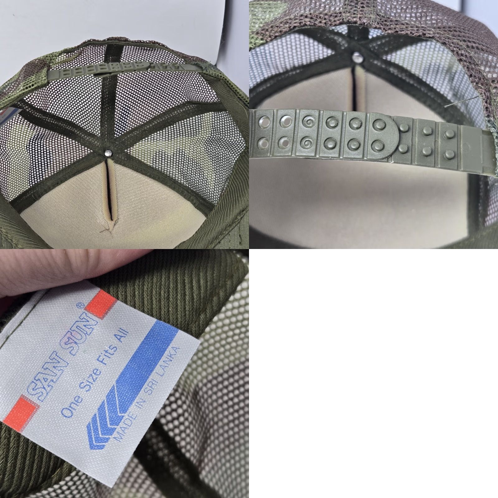 Vintage VTG HaT Trucker Hat Snapback Rope Camo Nylon 1990s Adjustable International Paper Kalamazoo MI Shirt Mens Size ONE SIZE - 8 Thumbnail