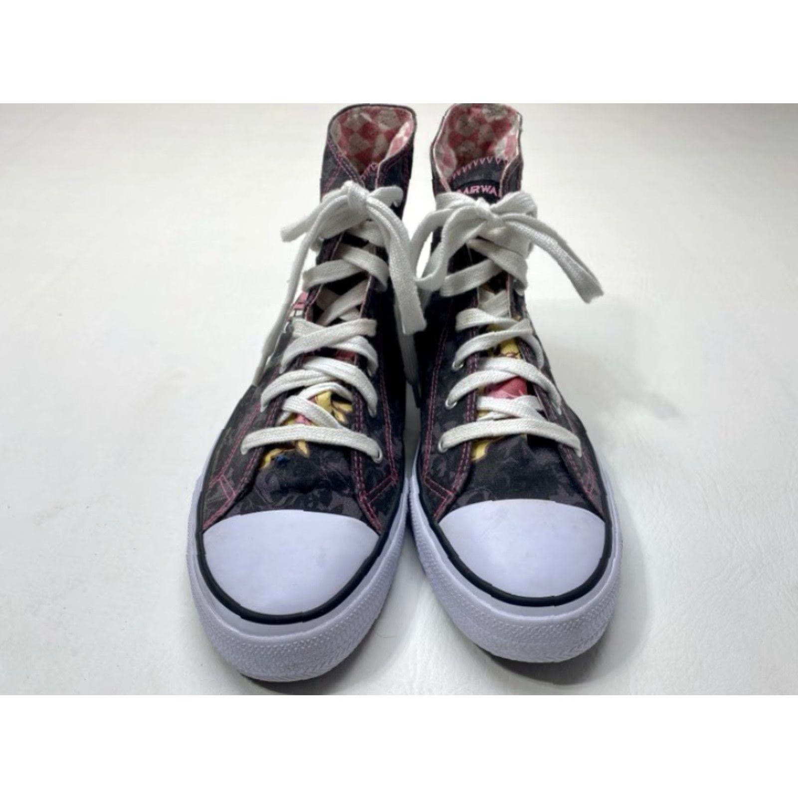 Ed Hardy VINTAGE Airwalk Love Ed Hardy Canvas High Top Sneakers Unisex Size 12 Lace Up EUC 1596 Size US L / EU 52-54 / 3 - 3 Thumbnail