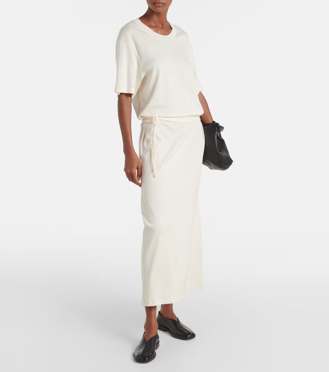 Lemaire o1s22i1n1024 Maxi T-Shirt Style Dress in Neutro Size M / US 6-8 / IT 42-44 - 2 Thumbnail