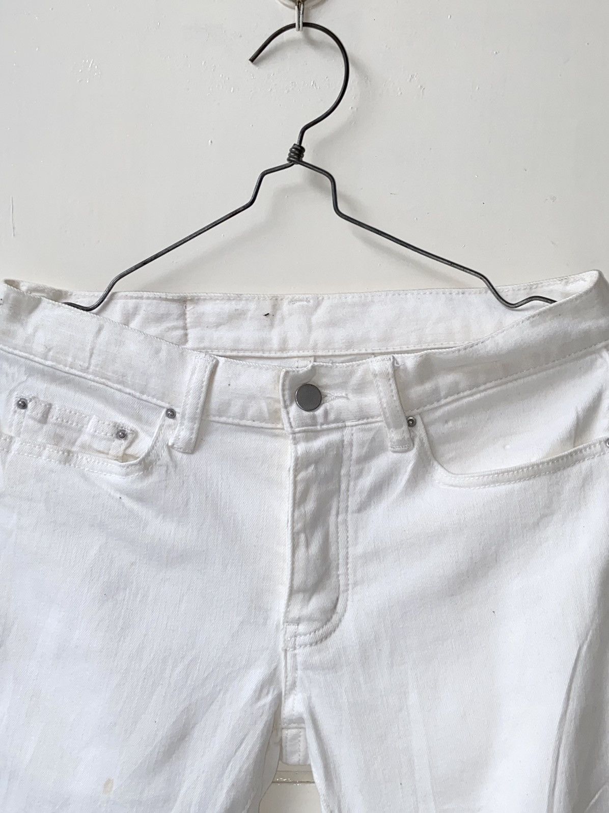 MNML MNML Zipper Skinny White Pants Size US 30 / EU 46 - 3 Thumbnail