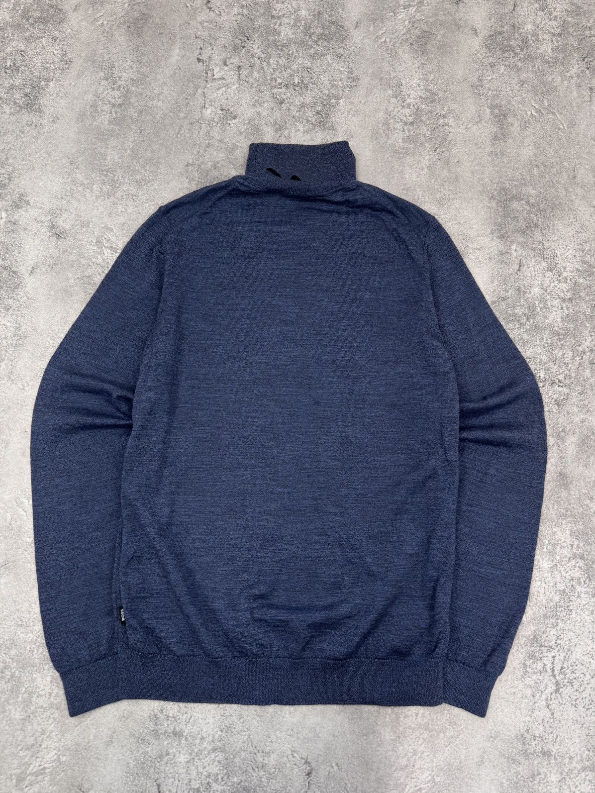 Hugo Boss Hugo Boss Men's Blue Wool Turtle neck Sweater Medium Size US M / EU 48-50 / 2 - 8 Thumbnail