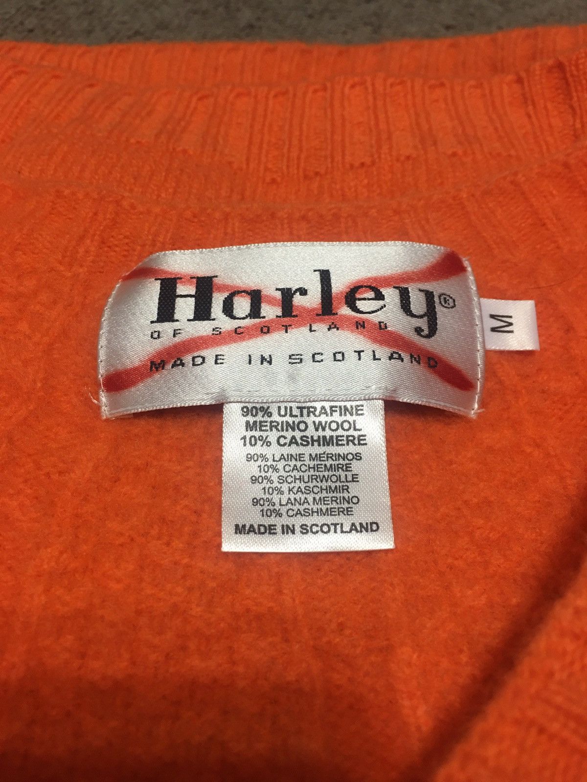 Harley of Scotland Harley of Scotland Orange Cable Yoke Dorothy Sweater Size M Size M / US 6-8 / IT 42-44 - 8 Thumbnail
