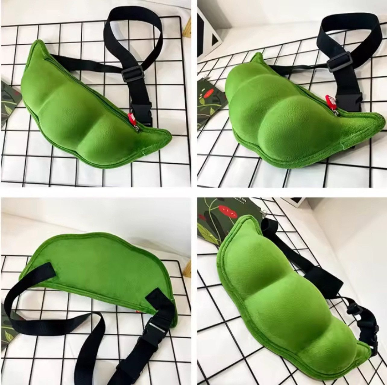 Vintage Bag Plush Pea Shoulder Bag Size ONE SIZE - 6 Thumbnail