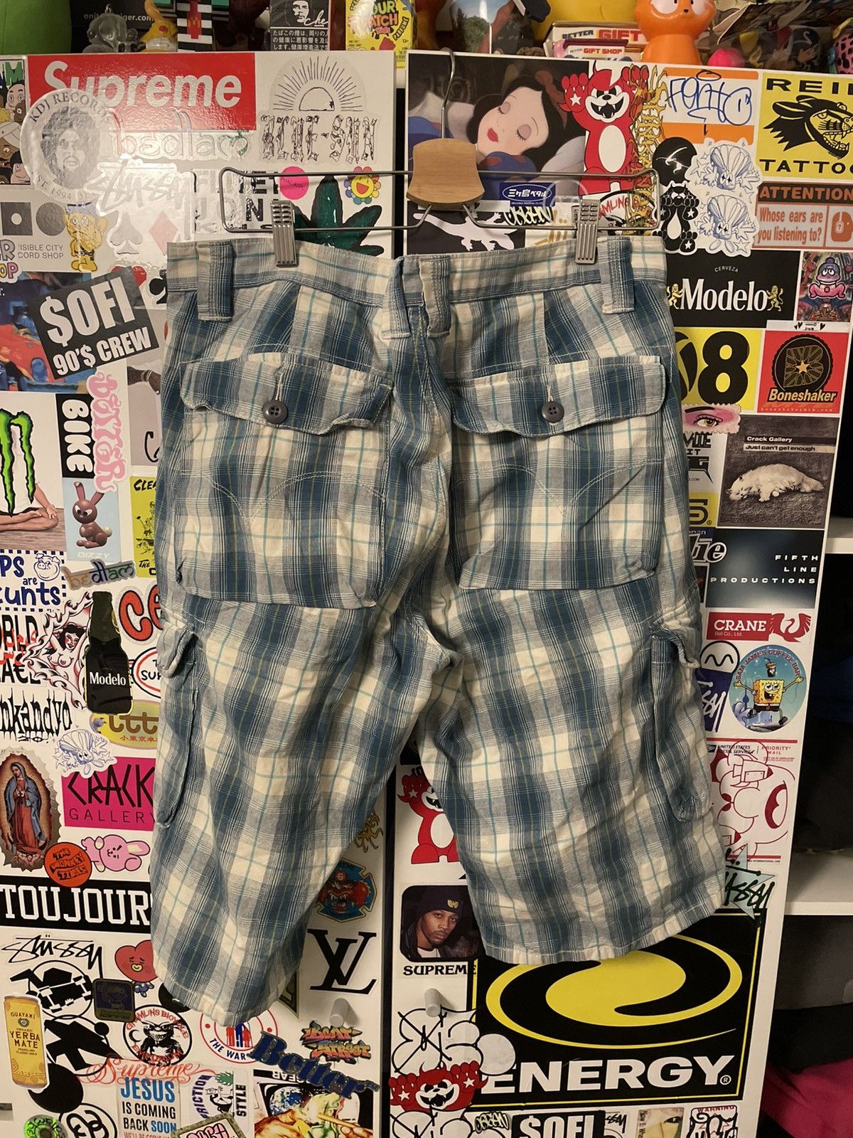 Levi's Silvertab Plaid Shorts Size US 34 / EU 50 - 3 Thumbnail