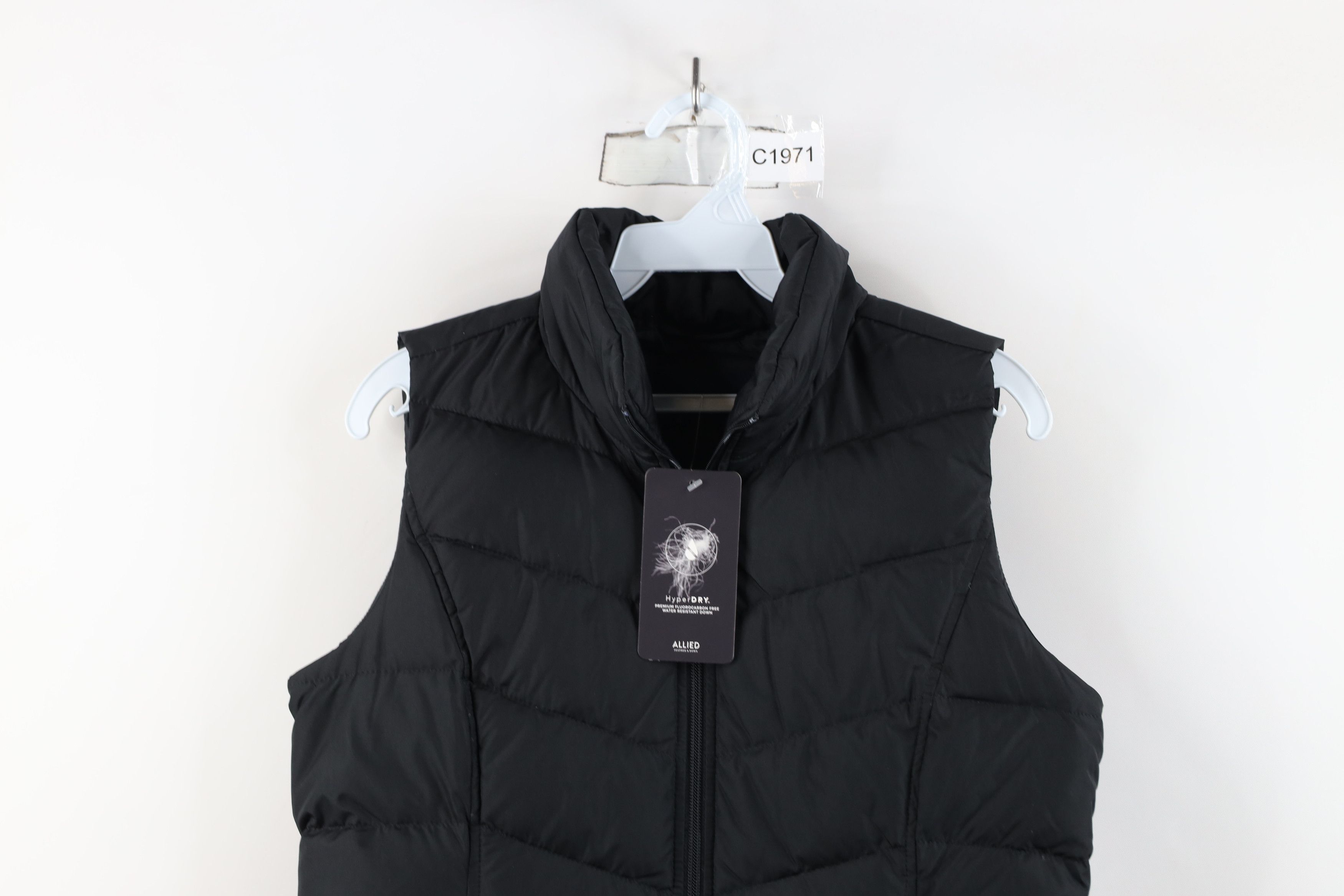 Lands' End × Vintage New Lands End Duck Down 600 Fill Puffer Vest Jacket Black Size XS / US 0-2 / IT 36-38 - 2 Thumbnail