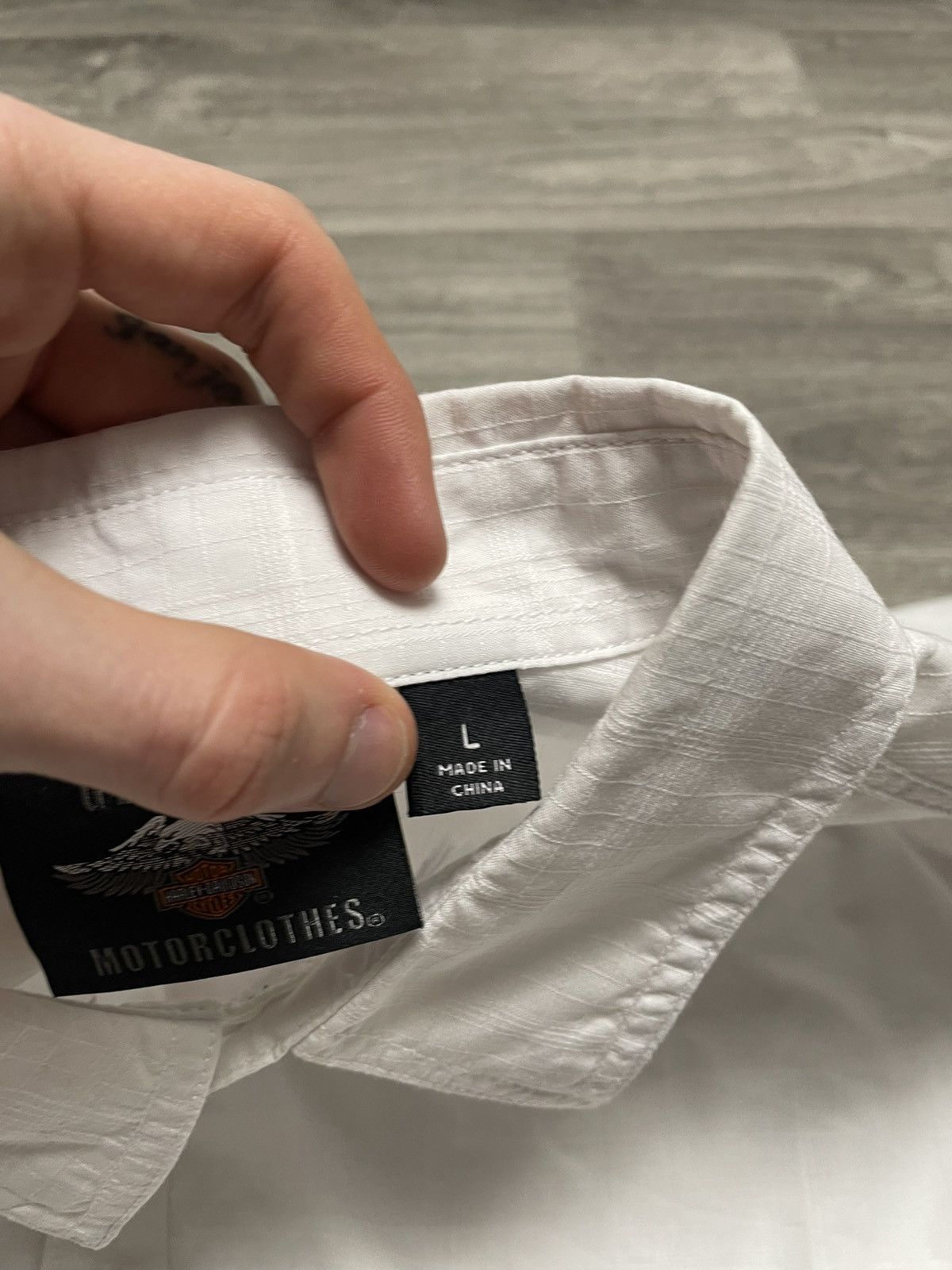 Harley Davidson Vintage Harley Davidson White Short Sleeve Shirt Button Up Size US L / EU 52-54 / 3 - 13 Thumbnail