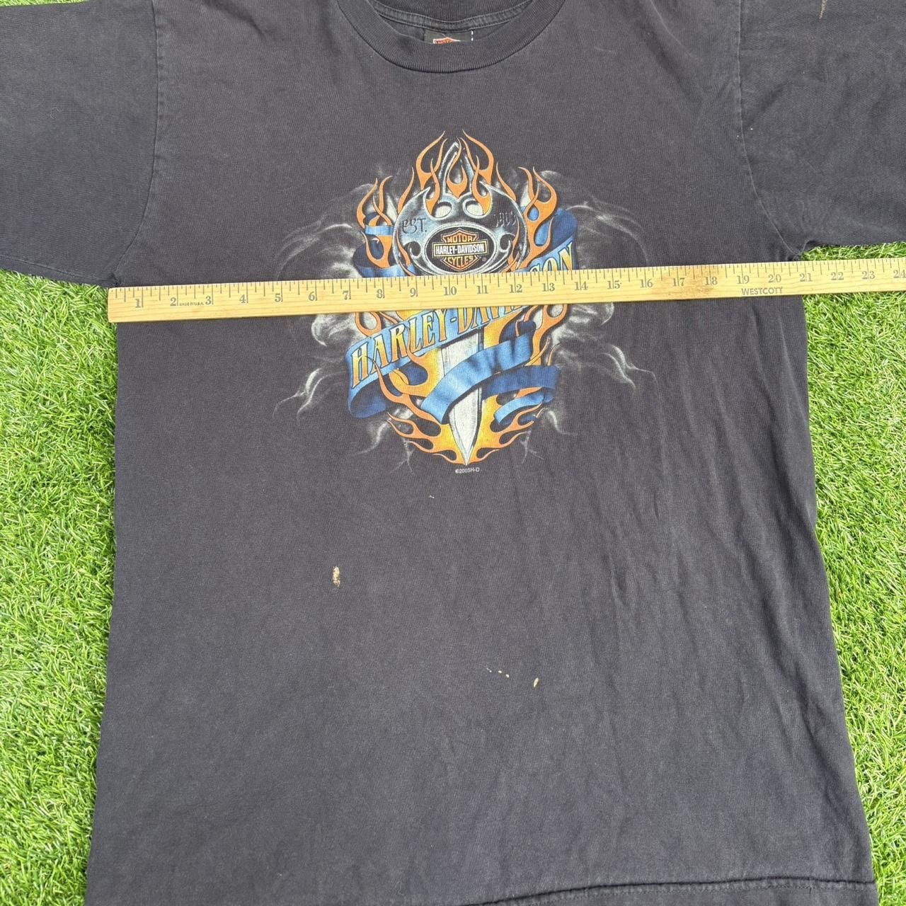 Harley Davidson Vintage Harley Davidson Chrome Hearts Dagger black shirt Size US L / EU 52-54 / 3 - 6 Thumbnail