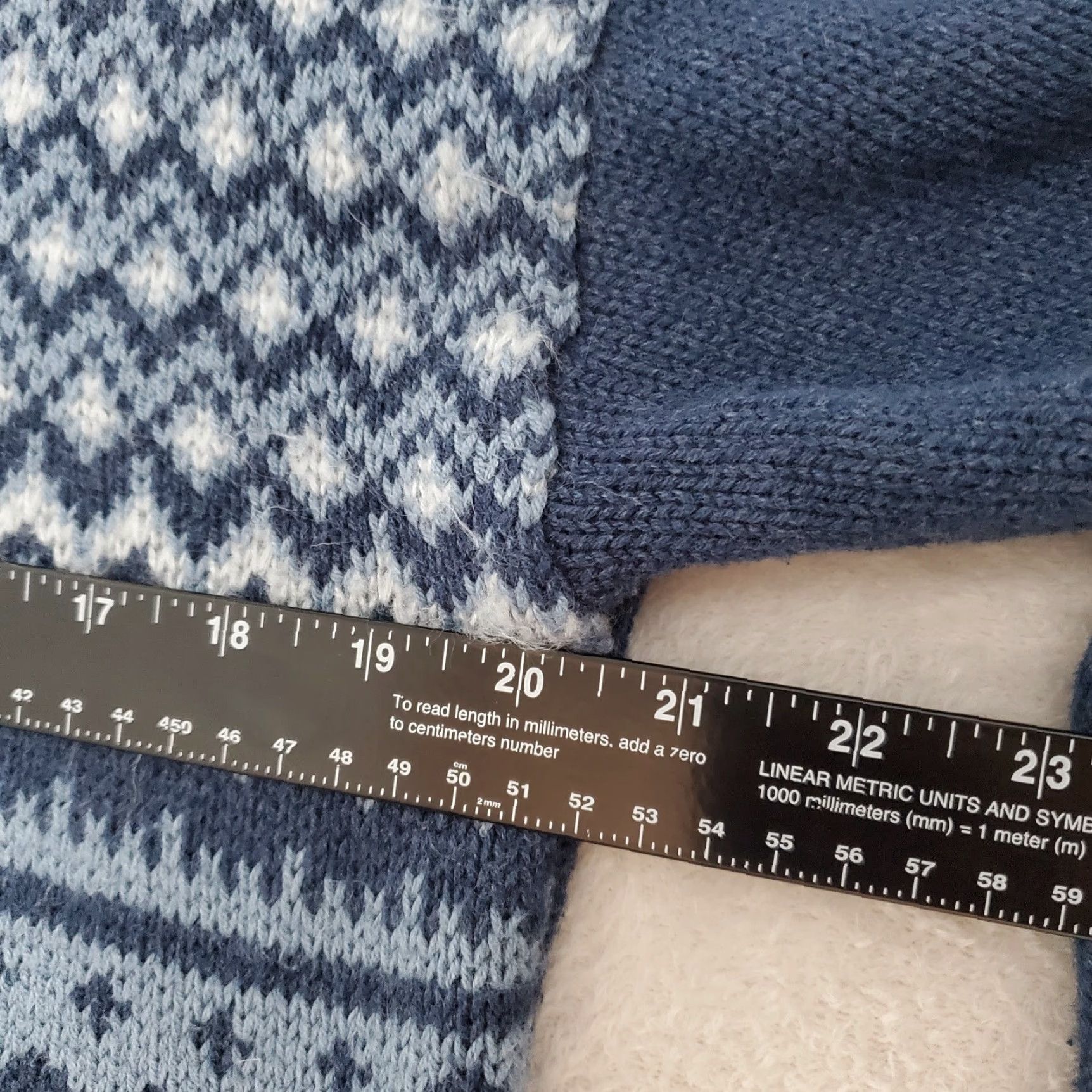 Chaps Chaps Sweater Women L Blue Nordic Long Sleeve Knit Pullover Side Slit Winter Size L / US 10 / IT 46 - 6 Thumbnail