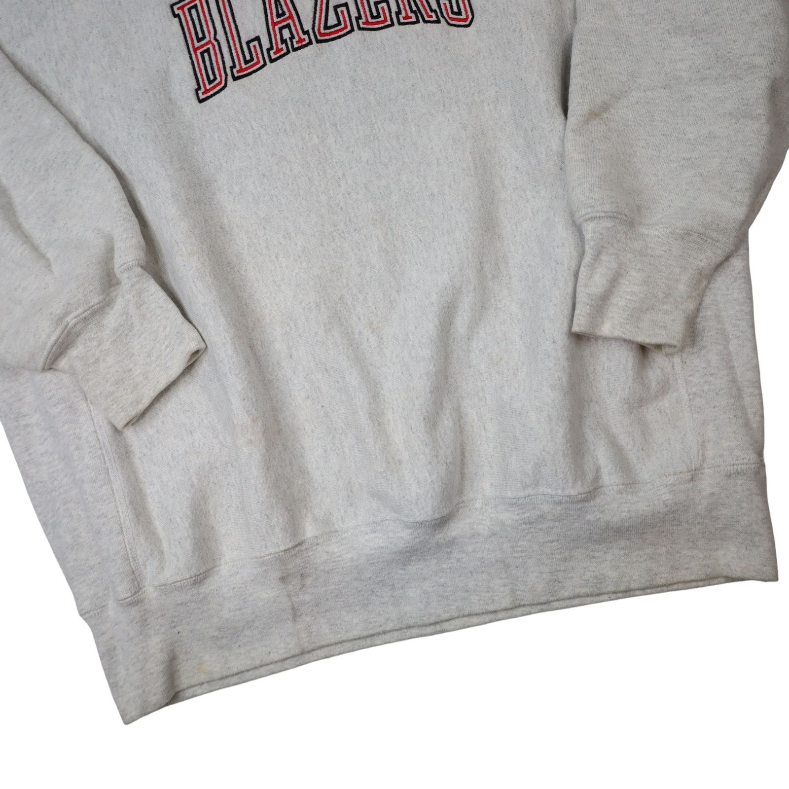 NBA × Vintage Vintage Portland Blazers Embroidered Spellout Sweatshirt Size US XL / EU 56 / 4 - 3 Thumbnail