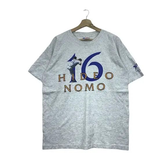 MLB Vtg 1995 HIDEO NOMO MLB La Dodgers Baseball Tee Shirt Japan Size US M / EU 48-50 / 2 - 1 Thumbnail
