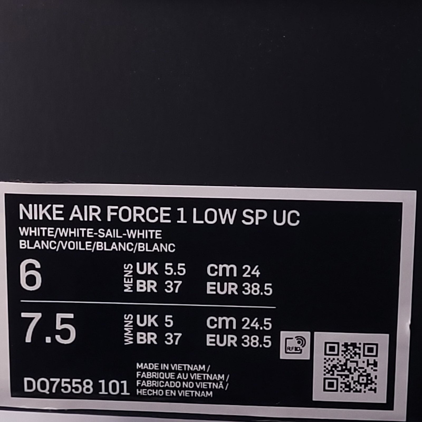 Nike Nike Air Force 1 Low SP UC Shoe Mens Size 6 DQ7558-101 White Size US 6 / EU 39 - 8 Thumbnail