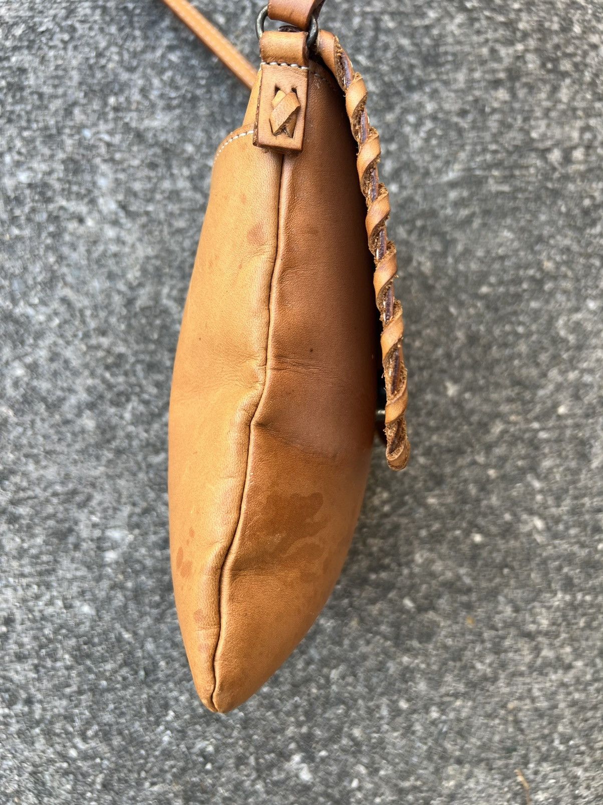 KEITAMARUYAMA Vintage Keita Maruyama Patina Leather Mini Sling Bag Size ONE SIZE - 11 Thumbnail