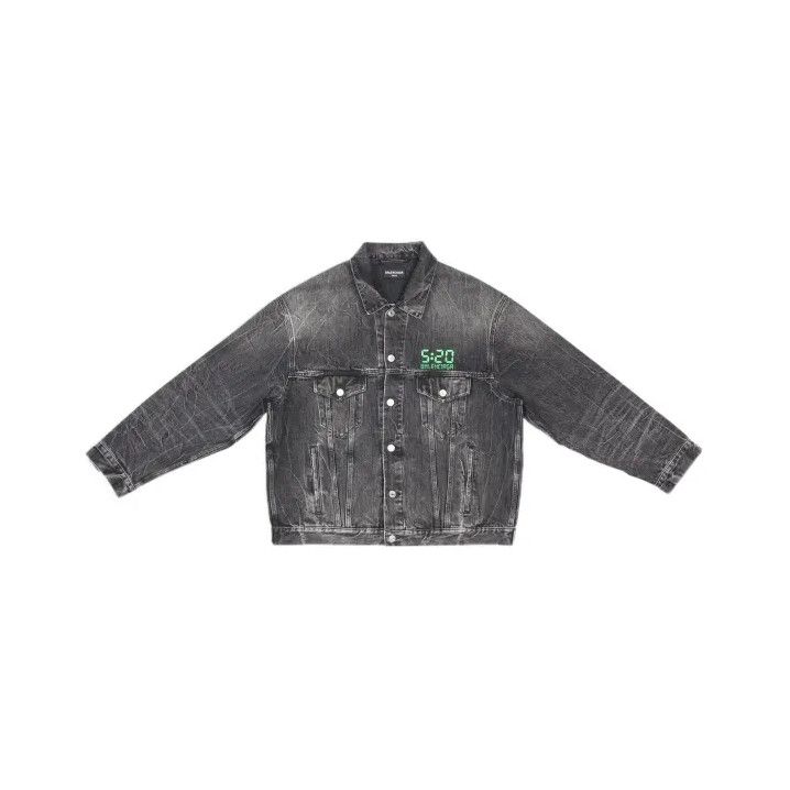 Balenciaga Balenciaga SS22 Vintage Wash Denim Jacket Size US XS / EU 42 / 0 - 1 Thumbnail