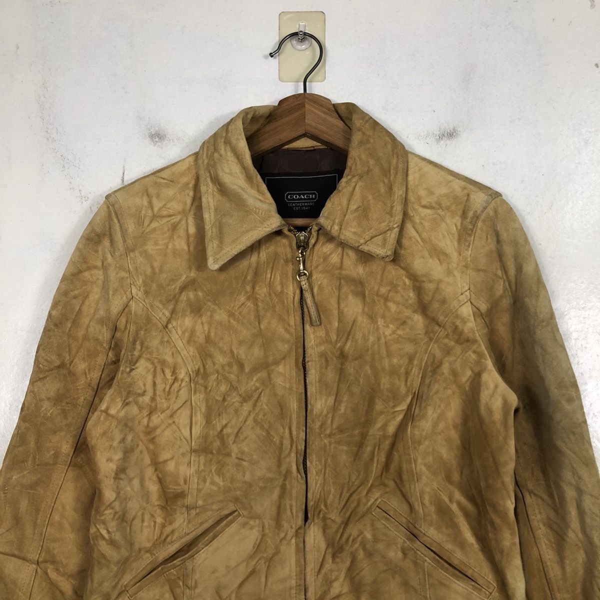 Japanese Brand Vintage Leather Jacket Coach Blanket Size US S / EU 44-46 / 1 - 5 Thumbnail