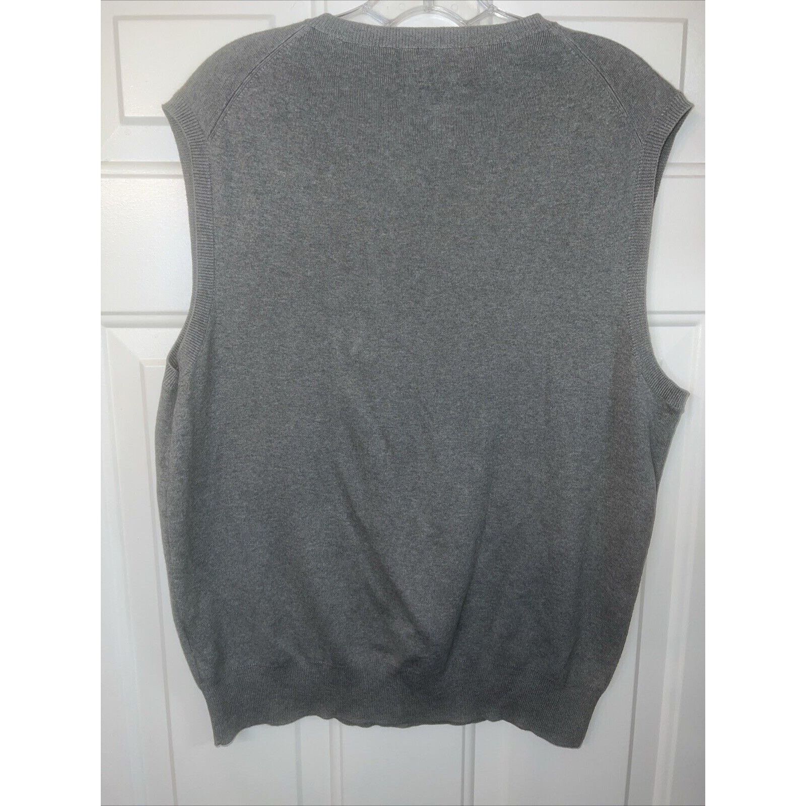 Ralph Lauren Polo Ralph Lauren Men’s Sweater Vest Large Gray Cotton Navy Size US L / EU 52-54 / 3 - 7 Thumbnail