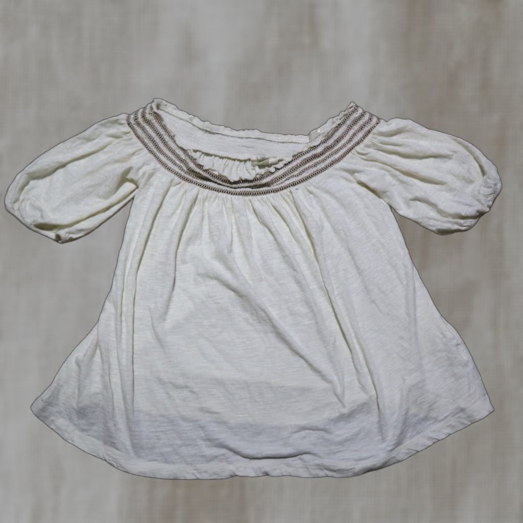 Vintage a.n.a Shirt Women XS Small Cap Sleeve White Blouse Top Summer Vintage? Wait. Size S / US 4 / IT 40 - 1 Thumbnail