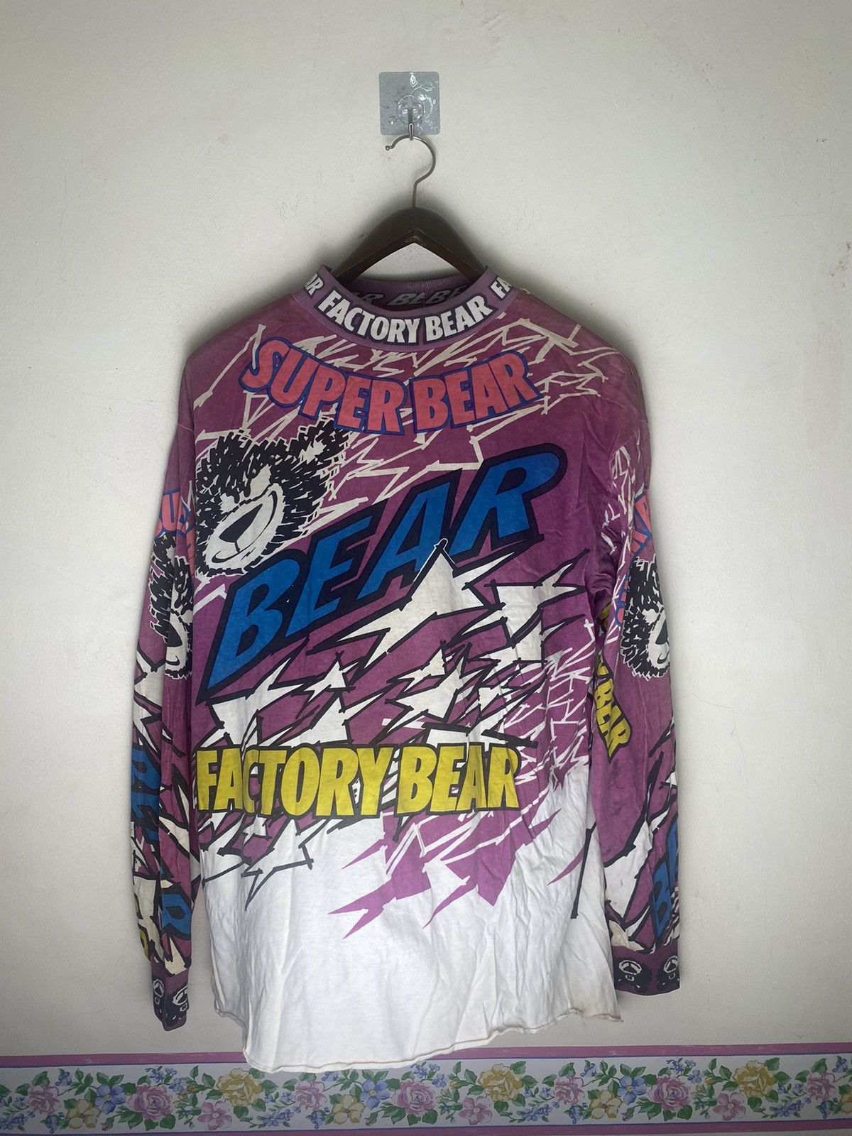 SUPER BEAR モトクロス　シャツ SUPER BEAR モトクロス シャツ オリジナルロゴ スーパーヘビー T
