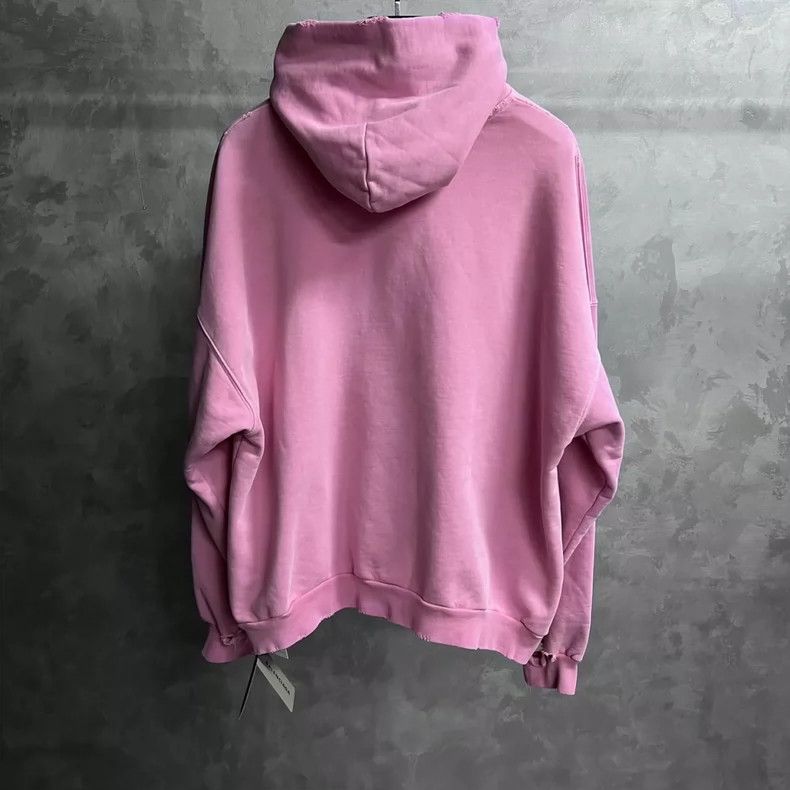 Balenciaga Balenciaga Light Pink Letter Building Printed Hooded Long Size US M / EU 48-50 / 2 - 2 Thumbnail