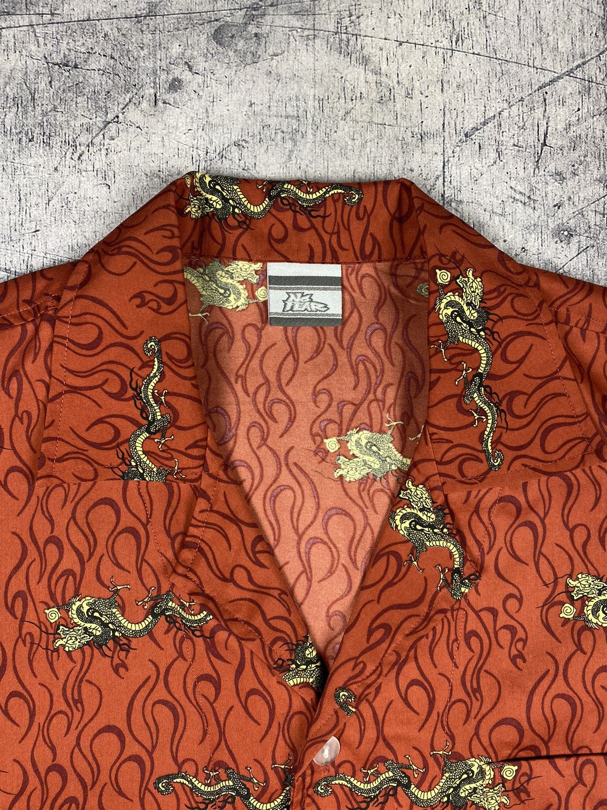 Japanese Brand × No Fear × Vintage Vintage No Fear Japanese Style Dragon Print Shirt Size US M / EU 48-50 / 2 - 5 Thumbnail