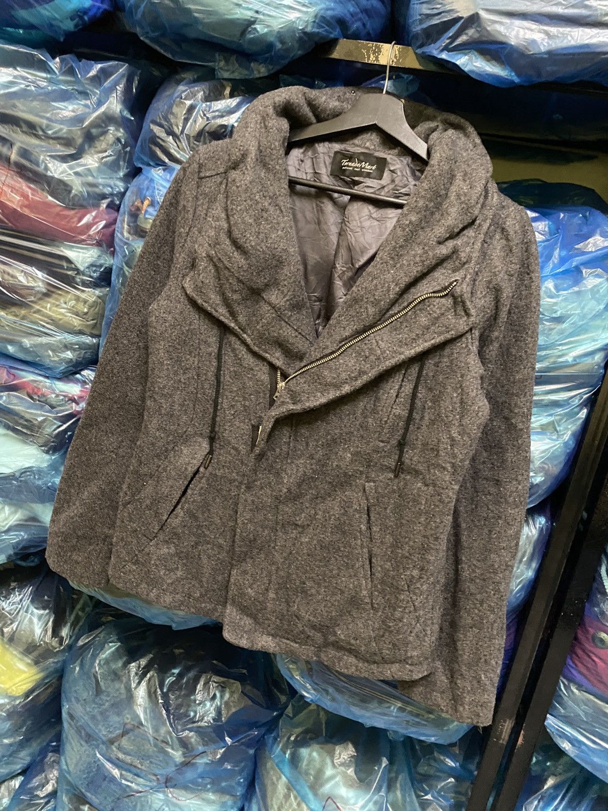 Tornado Mart VINTAGE TORNADO MART SHAWL COLLAR DOUBLE ZIPPER JACKET Size M / US 6-8 / IT 42-44 - 2 Thumbnail