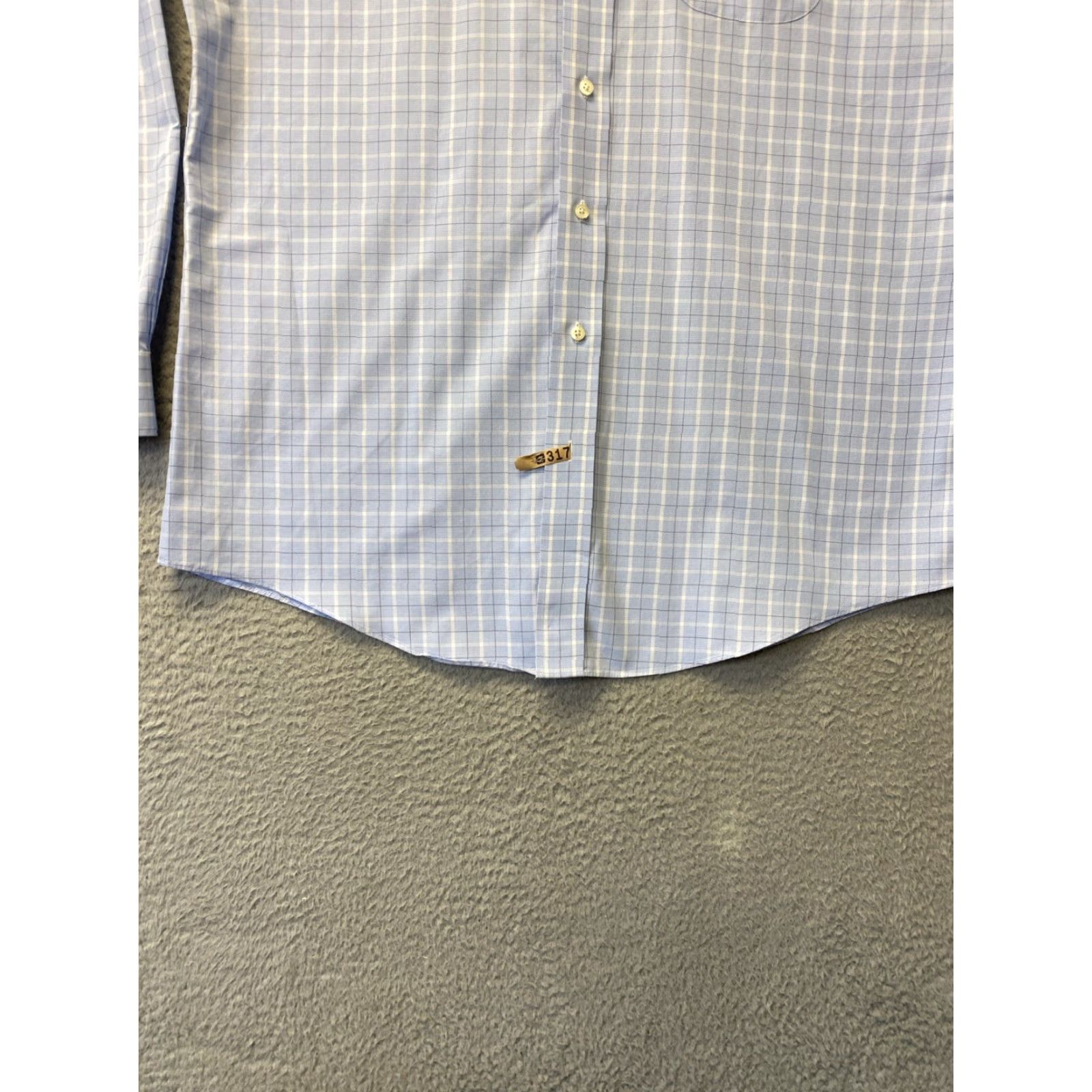 Brooks Brothers Brooks Brothers Button-Up Shirt Mens 17 36/37 Blue Plaid Cotton / 161-17 Button-Up Shirt Size US XL / EU 56 / 4 - 2 Thumbnail