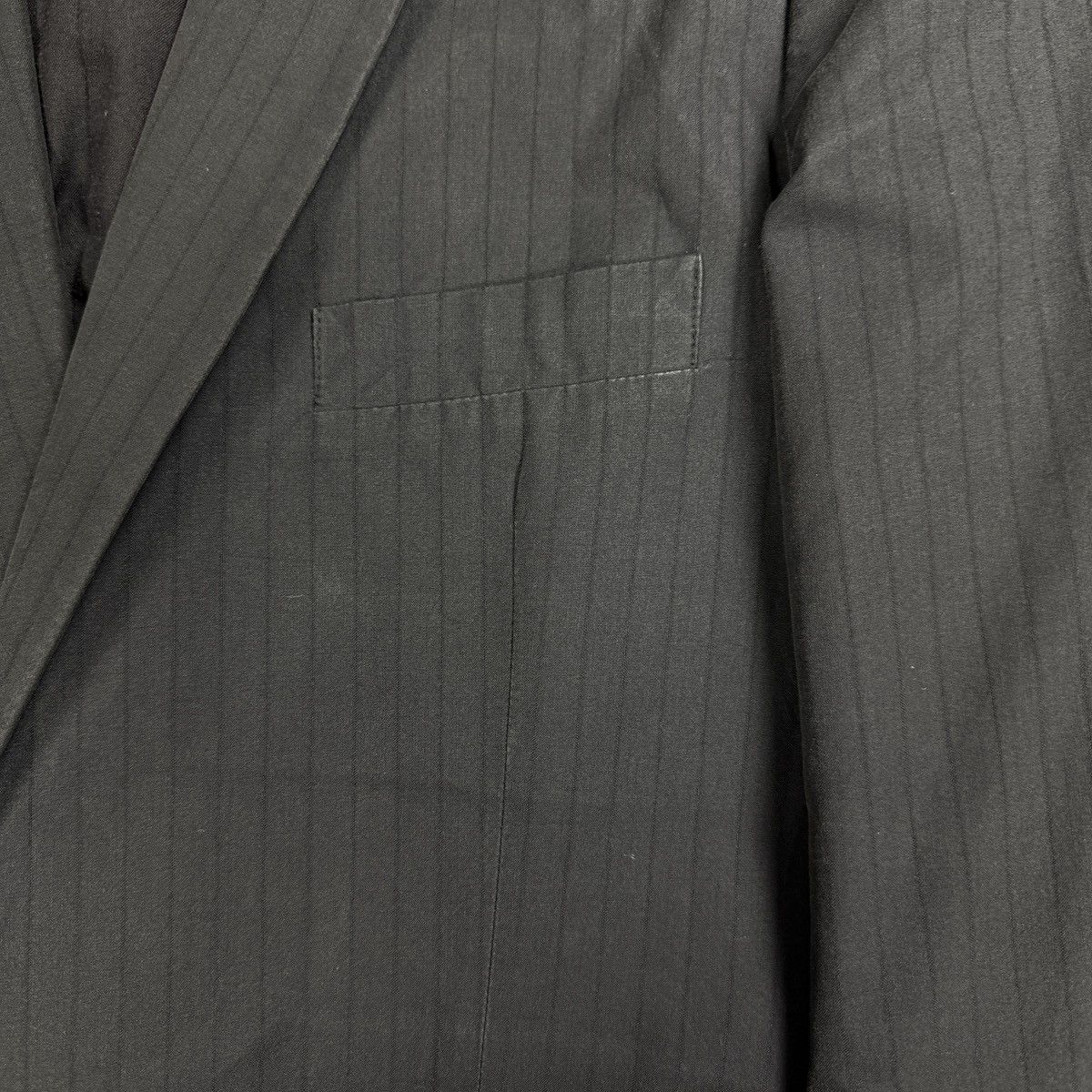 Raf Simons Raf Simons - SS03 Pinstripe Single Button Blazer Size US M / EU 48-50 / 2 - 2 Thumbnail