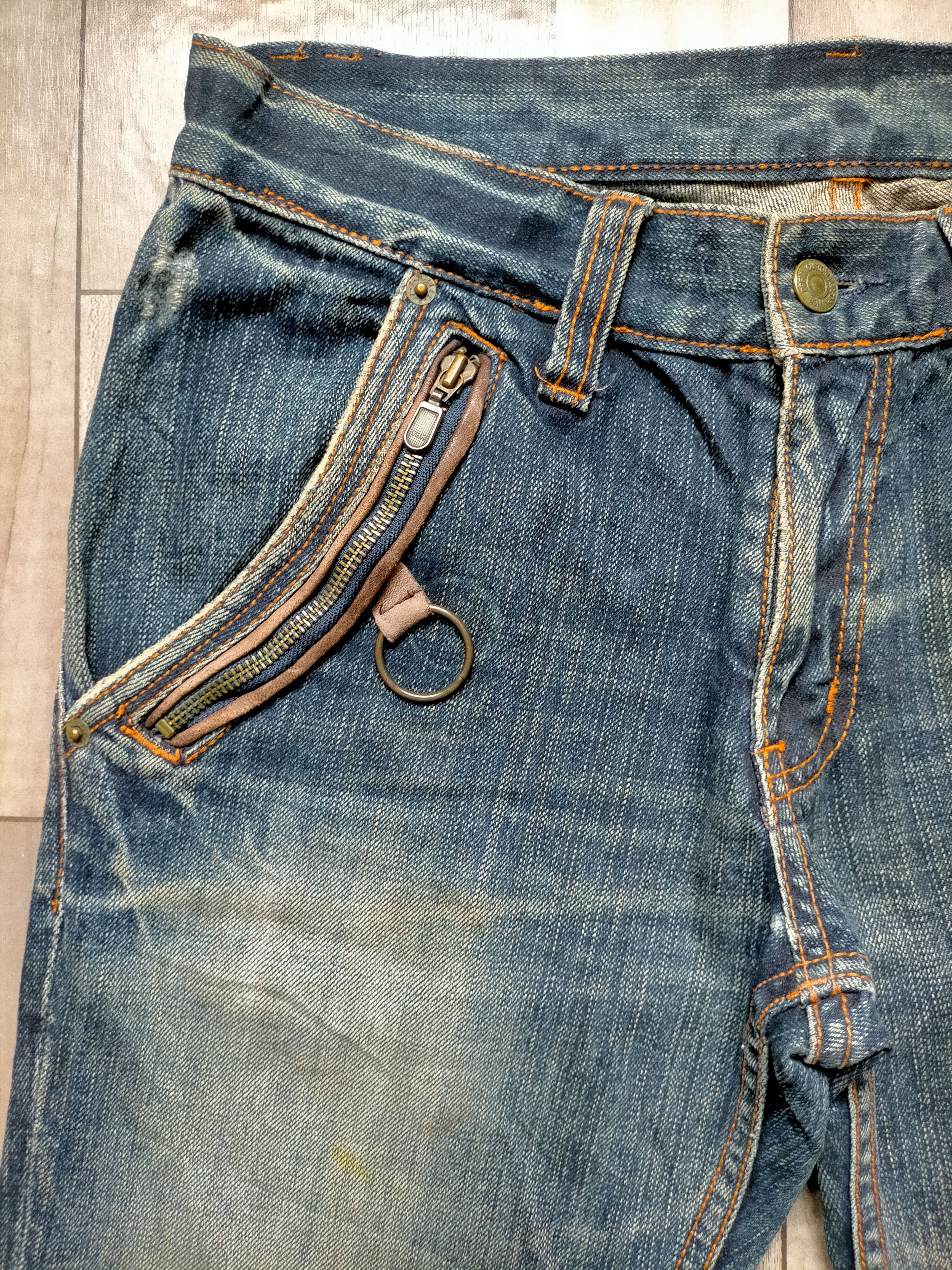 Japanese Brand × PPFM Vtg! PPFM Peyton Place jeans Cow Leather Denim Size US 30 / EU 46 - 4 Thumbnail