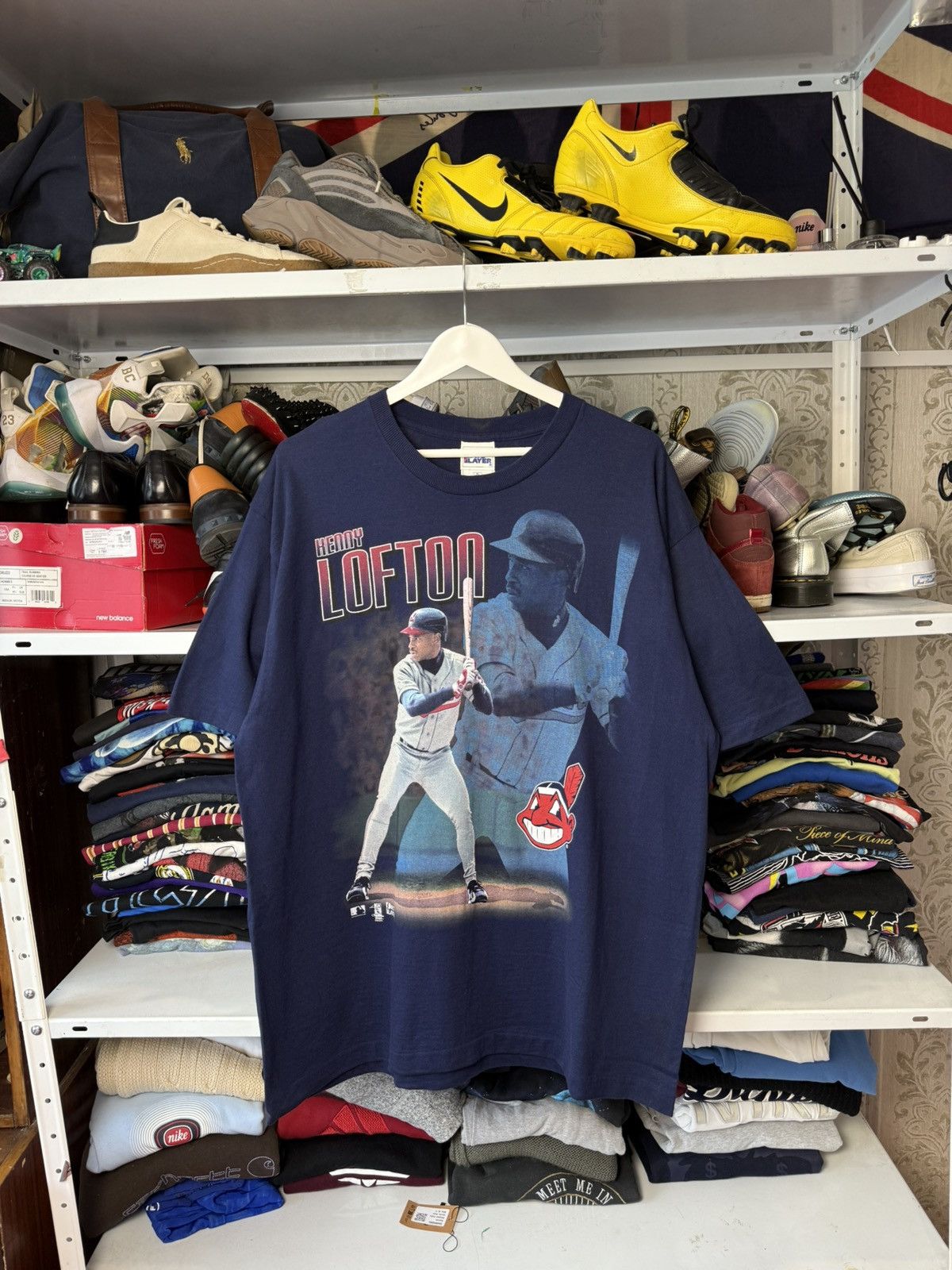 MLB Vintage 1996 Kenny Lofton Pro Player MLB Made in USA Tee Size US XL / EU 56 / 4 - 1 Thumbnail