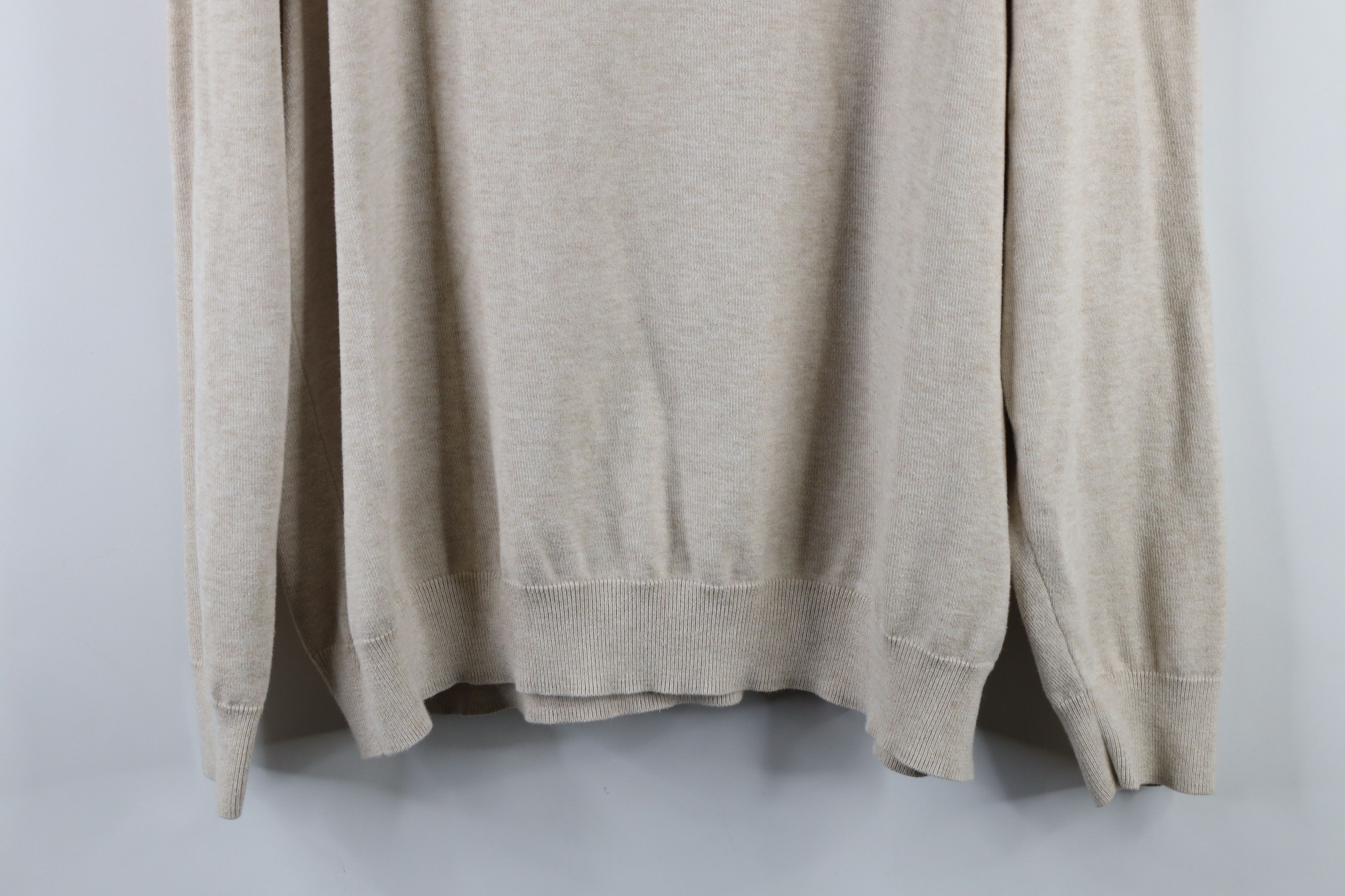 Vineyard Vines × Vintage Vineyard Vines Cotton Knit Half Zip Pullover Sweater Beige Size US XL / EU 56 / 4 - 11 Thumbnail