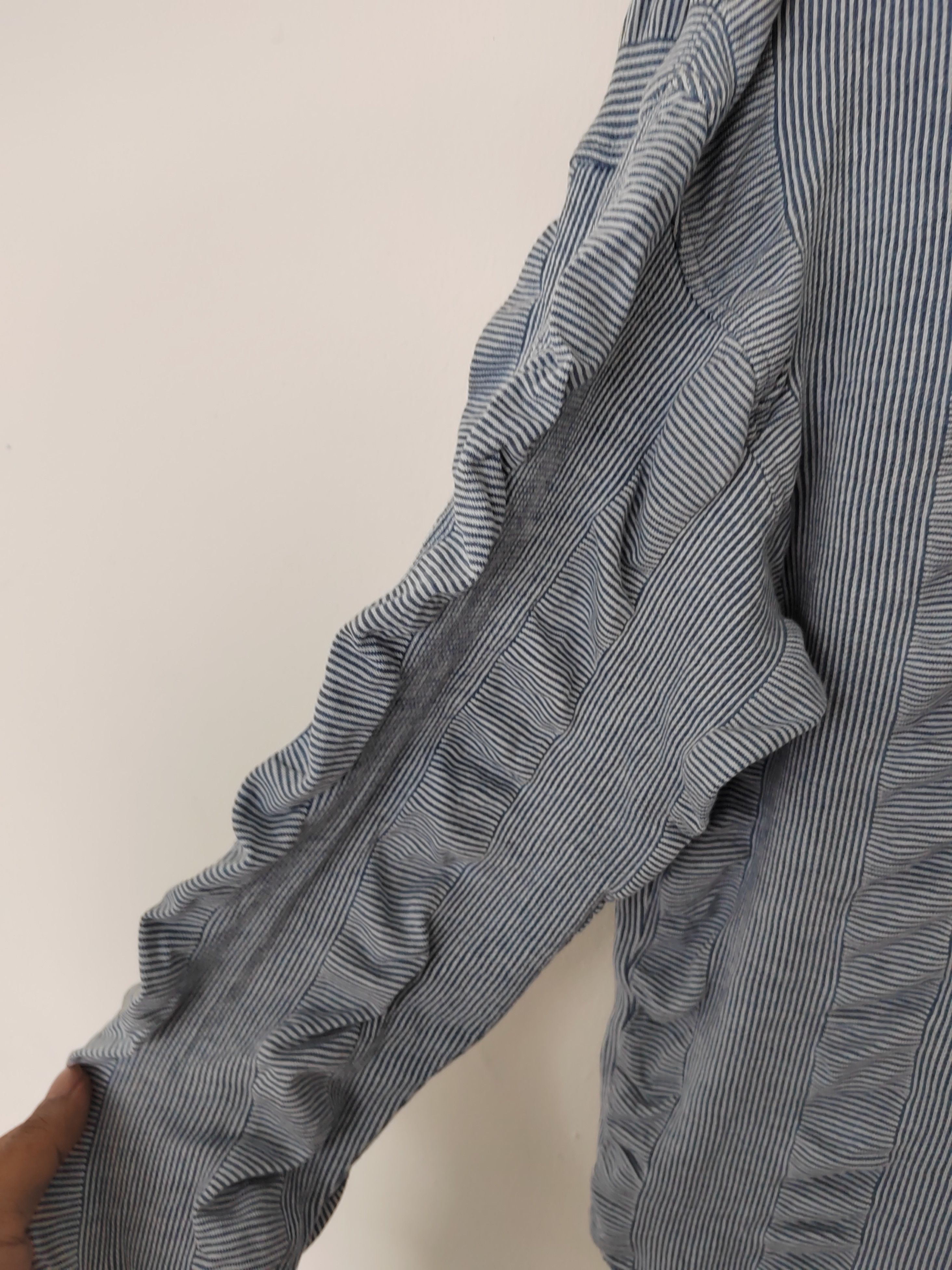 Issey Miyake Vintage Issey miyake curve polo shirt Size US L / EU 52-54 / 3 - 5 Thumbnail