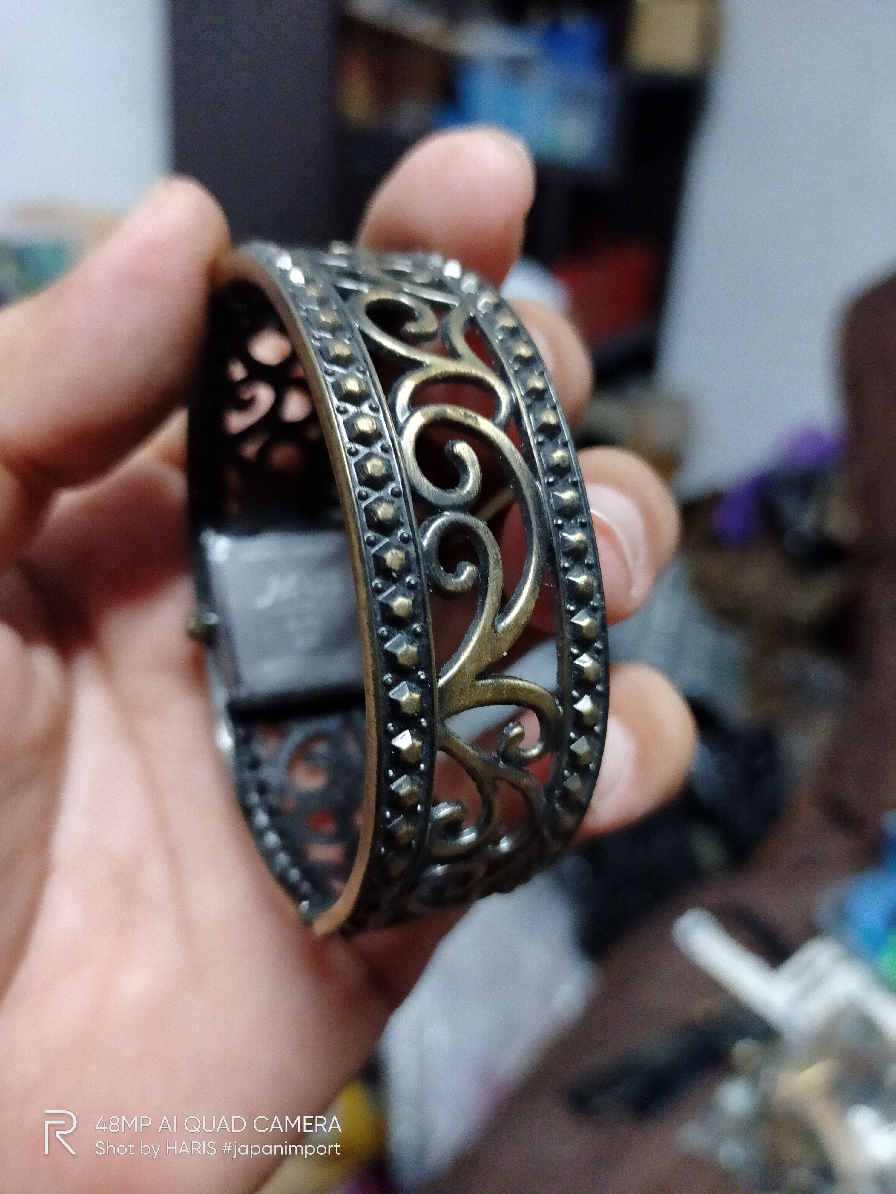 Japanese Brand LAMUE 💥 Retro PUNK Vintage Bracelet Watch (Japan) Size ONE SIZE - 7 Thumbnail