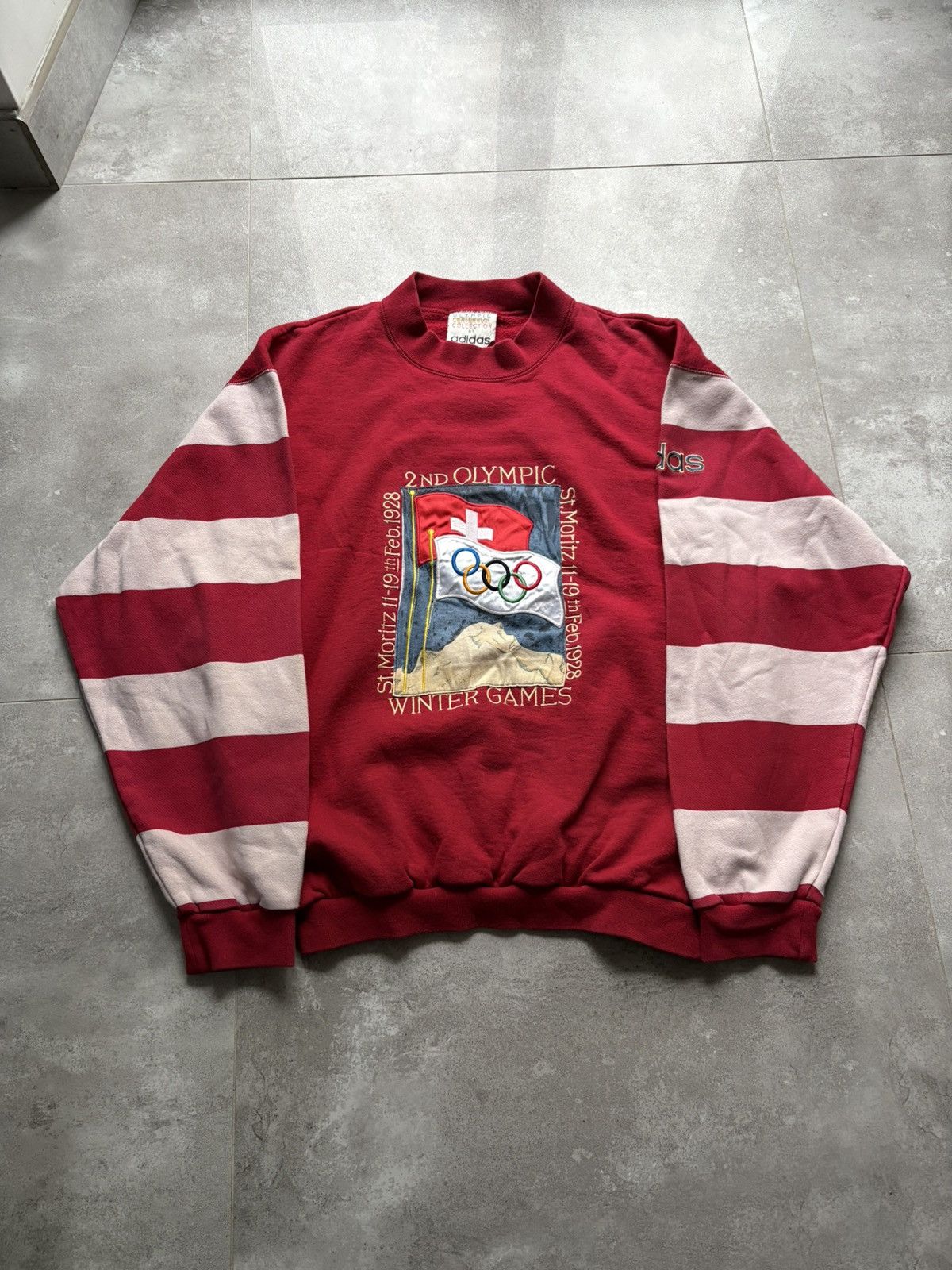 RARE Hoodie Adidas 2nd Olympic Games Collection St.Moritz