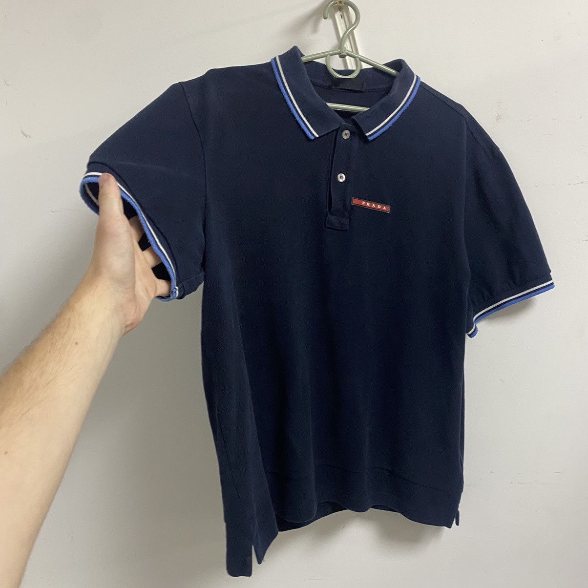 Prada Prada T-Shirt Polo Vintage Size US XXL / EU 58 / 5 - 4 Thumbnail