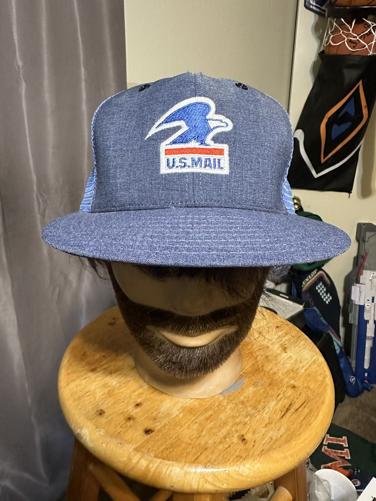 Vintage Brookfield USPS Mailman “fly like an eagle” hat 80s