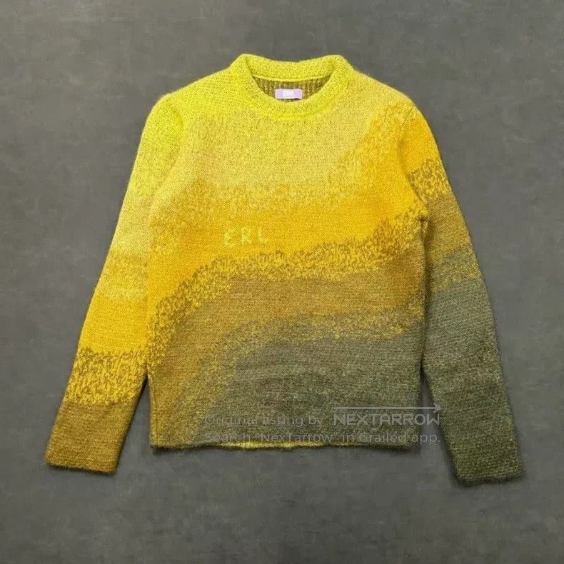 ERL ERL Ombre Round Neck Long Sleeve Wool and Mohair Sweater Size US S / EU 44-46 / 1 - 1 Thumbnail