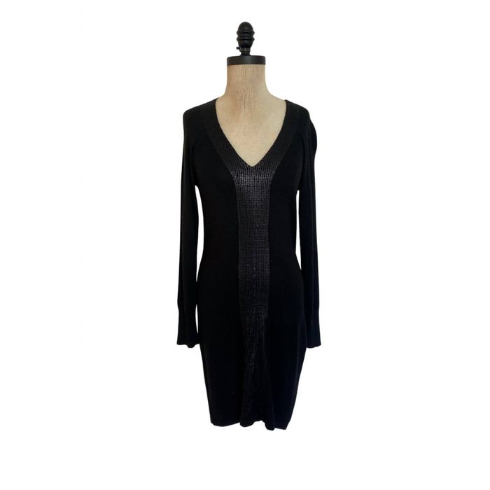 Nicole Miller NICOLE MILLER Sweater Dress In Black | Grailed