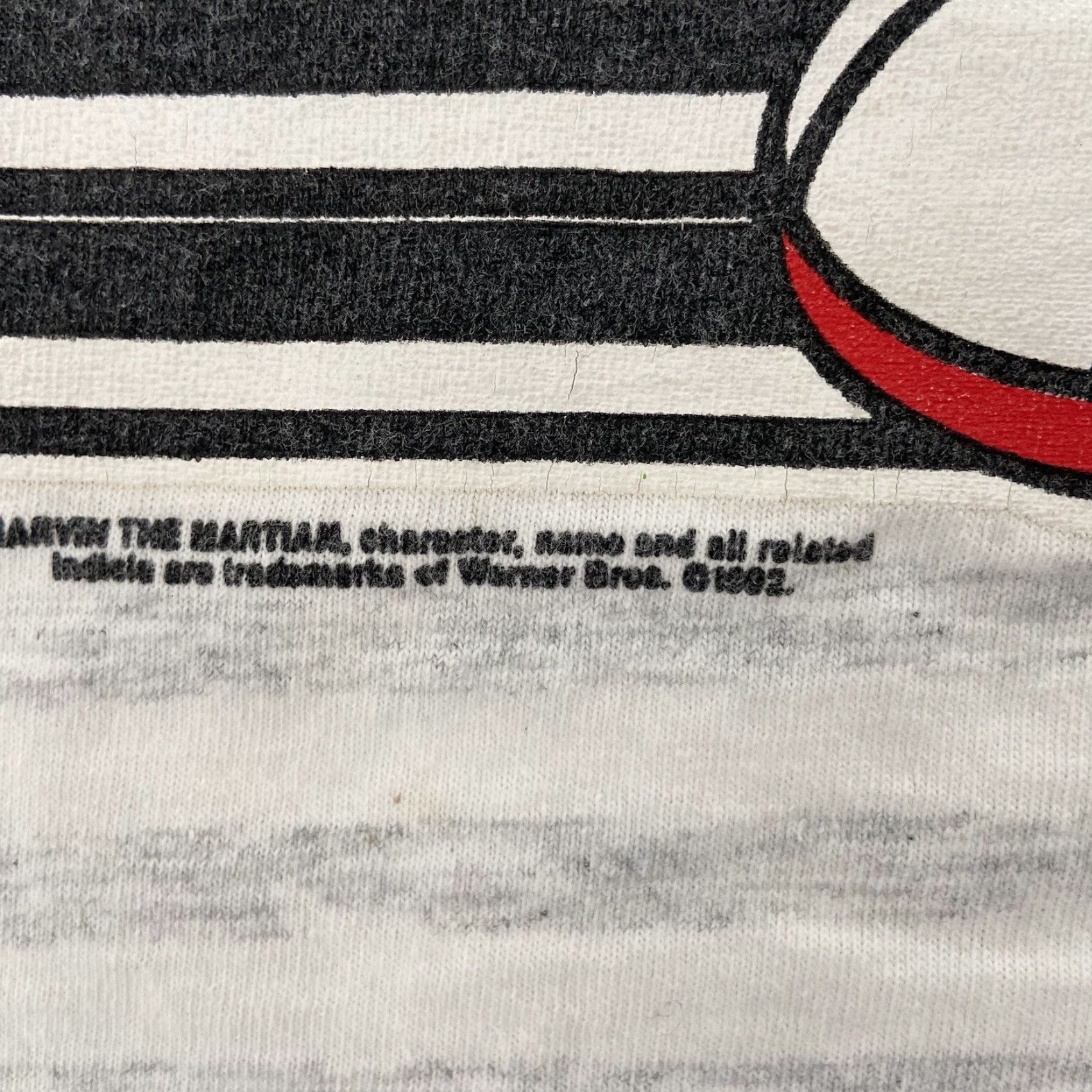 Velva Sheen VINTAGE 90s Marvin The Martian Striped T-Shirt Adult Medium Gray Velva Sheen Mens Size US M / EU 48-50 / 2 - 5 Thumbnail