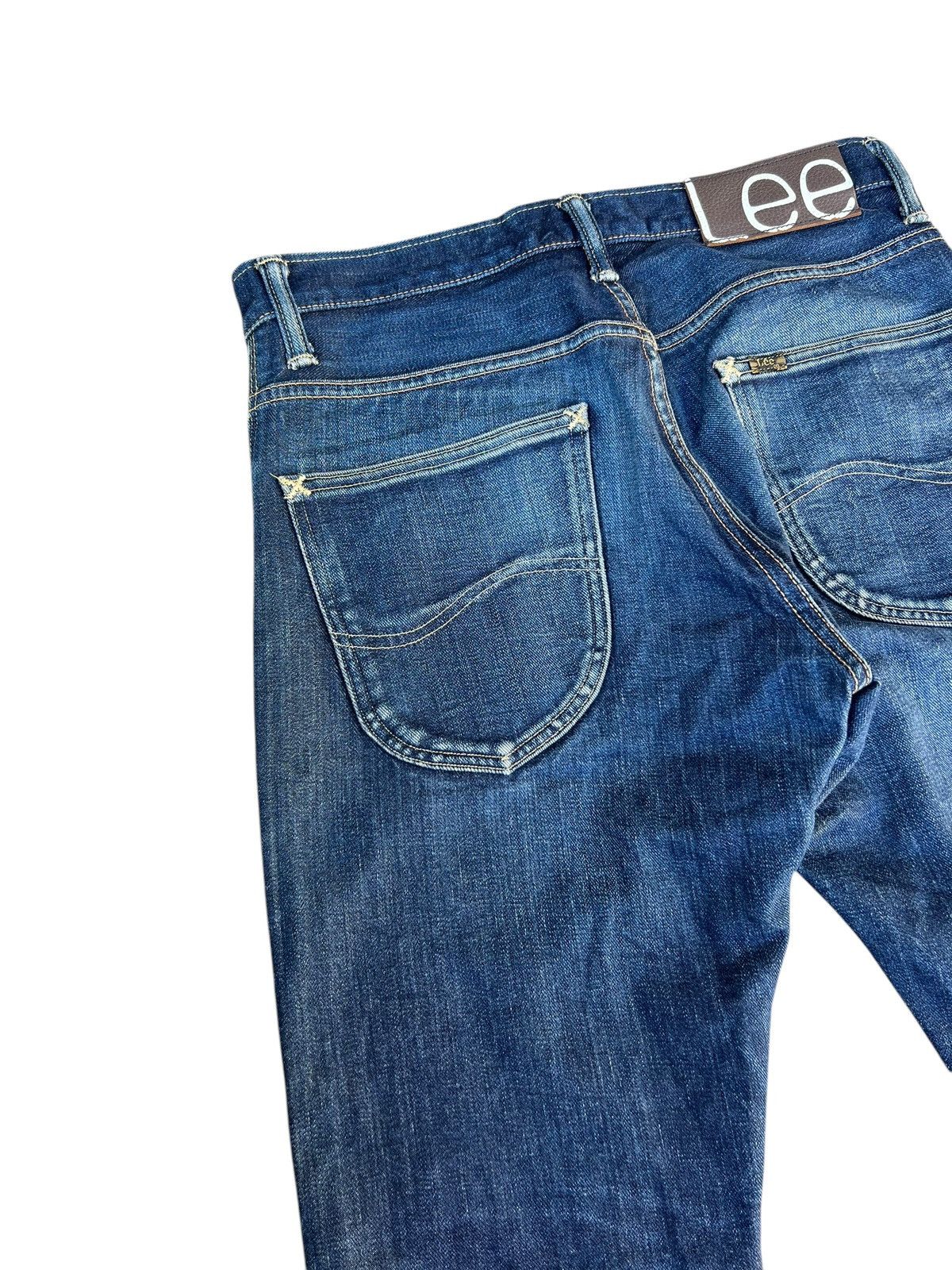 Lee Lee 101 Pure Indigo Dye Mud Denim Blue Line Selvedge Jeans Size US 29 - 16 Thumbnail