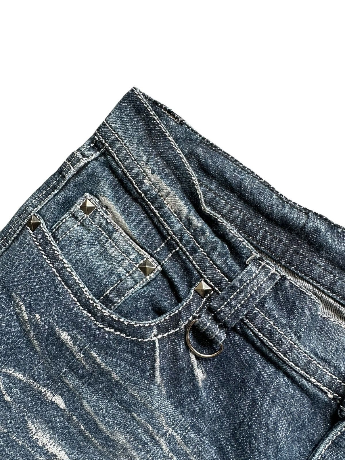 LOWBOX 00's - LOWBOX J-rock studded pocket jeans Size US 33 - 9 Thumbnail