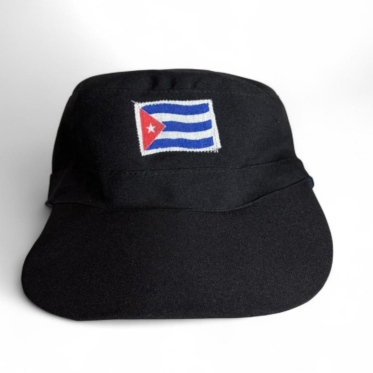 Vintage Vintage Style Cuba Black Military Cadet Hat Size ONE SIZE - 2 Thumbnail