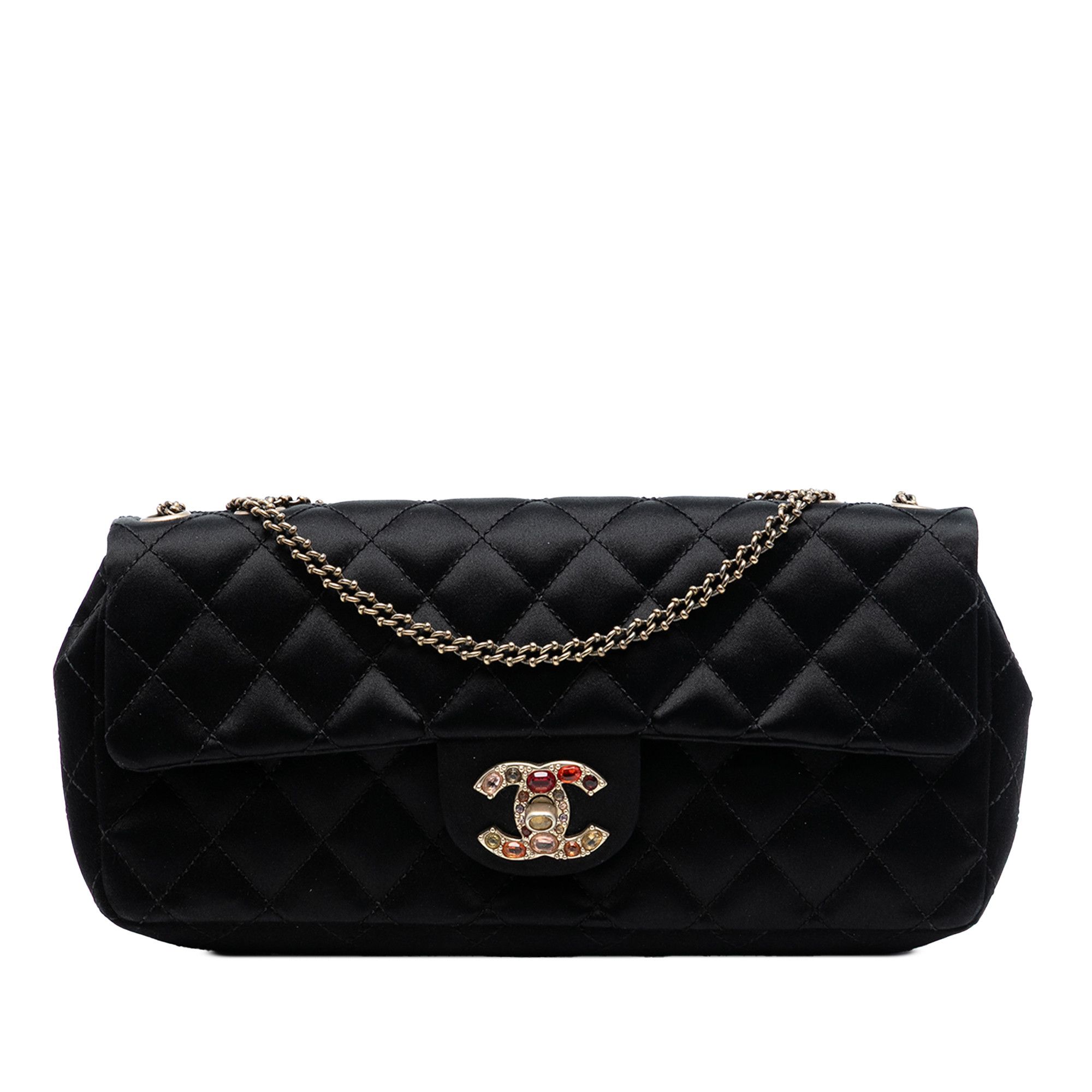 Chanel Chanel Quilted Satin Precious Jewel East West Flap Size ONE SIZE - 1 Thumbnail