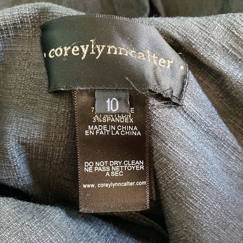 Corey Lynn Calter Corey Lynn Calter Grey Work Pants Size 10 Back Zip Size 32" / US 10 / IT 46 - 3 Thumbnail