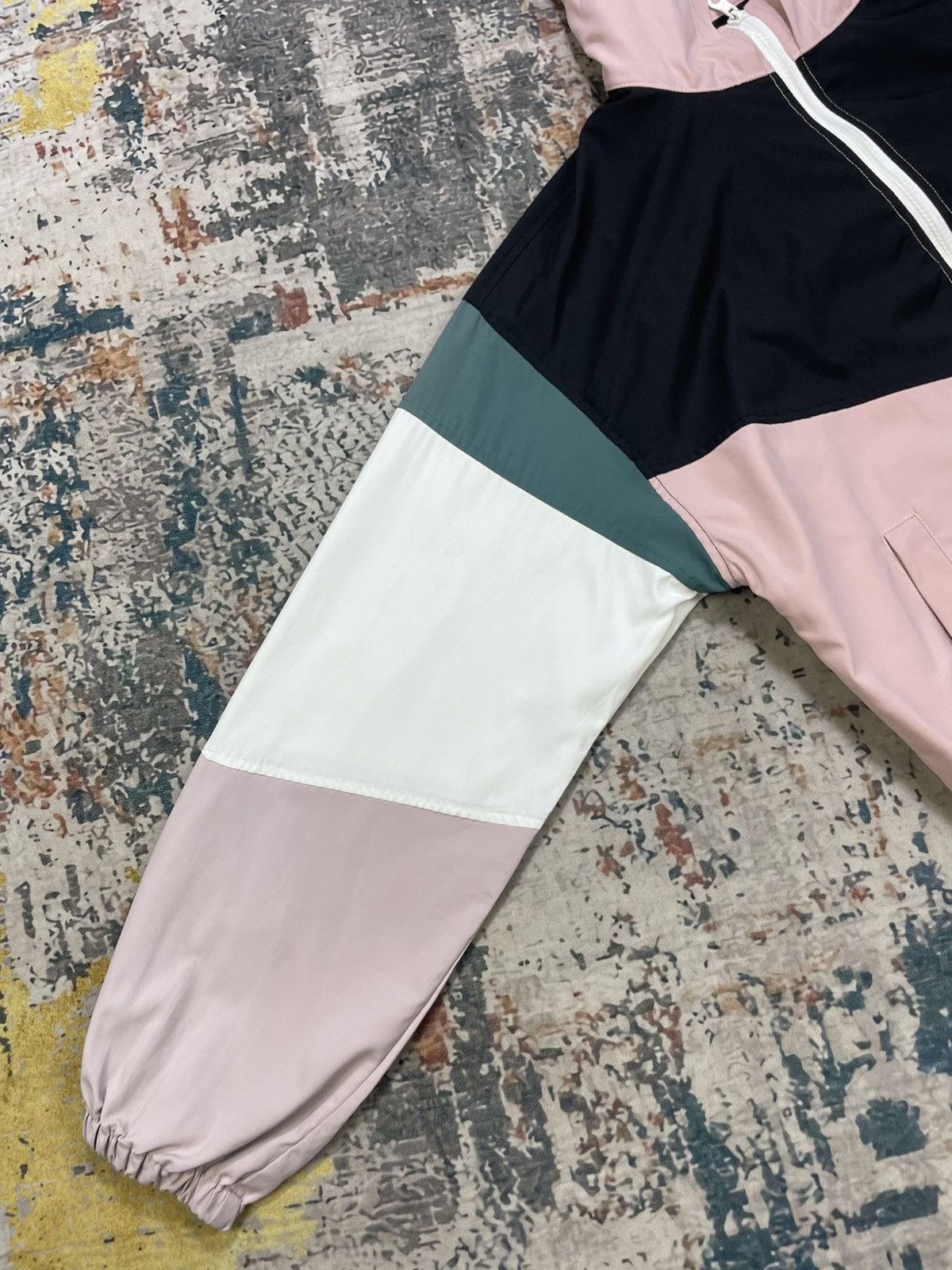 Nicole Club Nicole Club 179/WG Colorblock Hooded Windbreaker Jacket Size XS / US 0-2 / IT 36-38 - 4 Thumbnail