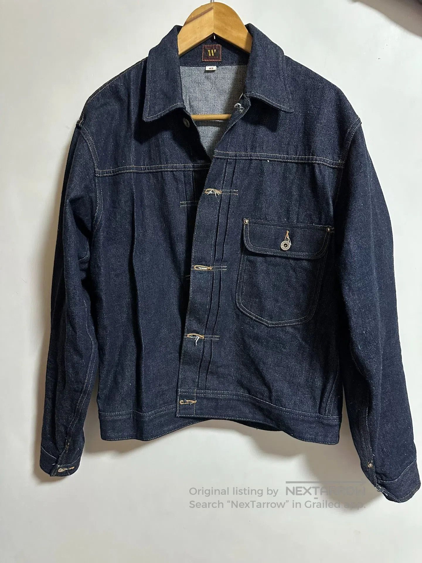 Warehouse Warehouse 2010 WWII Reissue 13.5oz Raw Denim Jacket. Size US XS / EU 42 / 0 - 1 Thumbnail