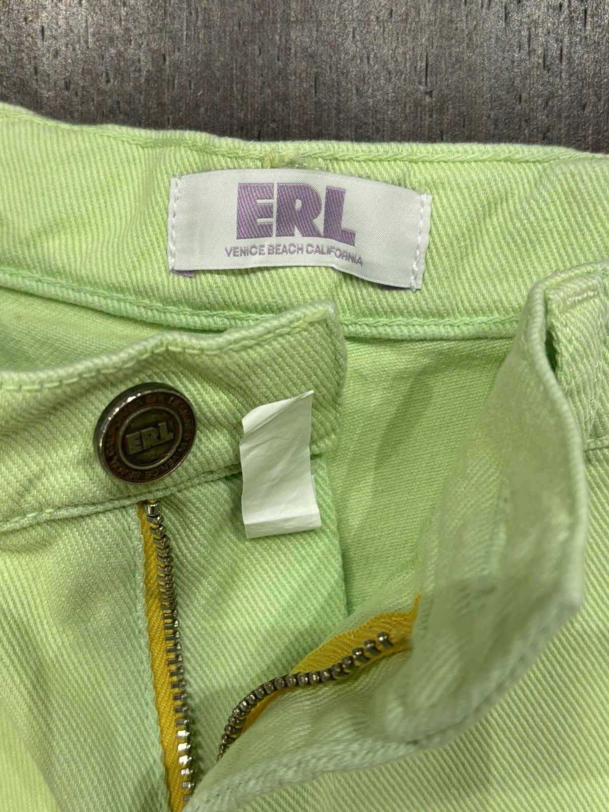 ERL ERL Green Star Patch Denim Size US 29 - 4 Thumbnail